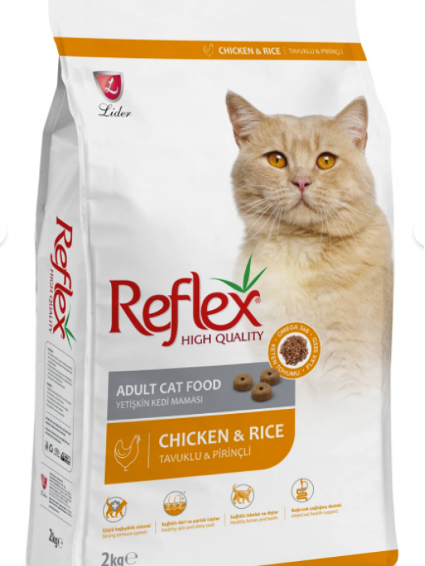 Reflex Yetişkin Kedi Maması Tavuklu & Prinçli 2KG…
