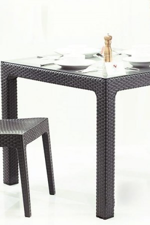 Novussi 90*90 Rattan Camlı Antrasit Masa Classi R0… Novussi 90*90 Rattan Camlı Antrasit Masa Classi R0…