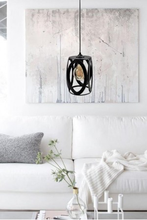 Oval Tekli Sarkıt Avize Siyah… Oval Tekli Sarkıt Avize Siyah…