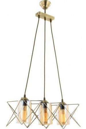 Beliz 3 lü Eskitme Camlı Avize…