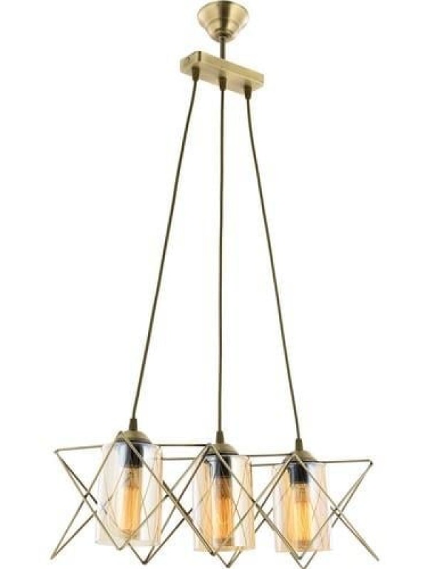 Beliz 3 lü Eskitme Camlı Avize… Beliz 3 lü Eskitme Camlı Avize…