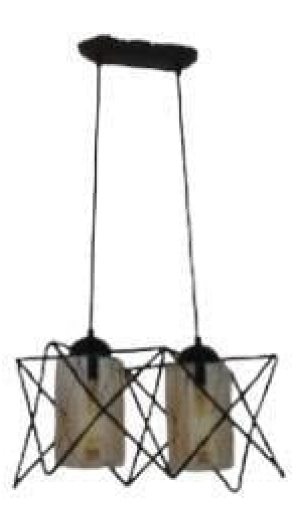 Beliz 2 li Siyah Camlı Avize Beliz 2 li Siyah Camlı Avize