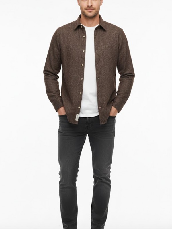 Buffon Örme Gömlek Kahve… Buffon Örme Gömlek Kahve…