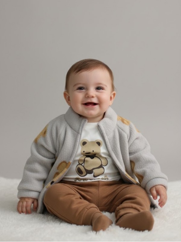 Welsoft Ayıcık Baskılı 3'lü Takım… Welsoft Ayıcık Baskılı 3'lü Takım…