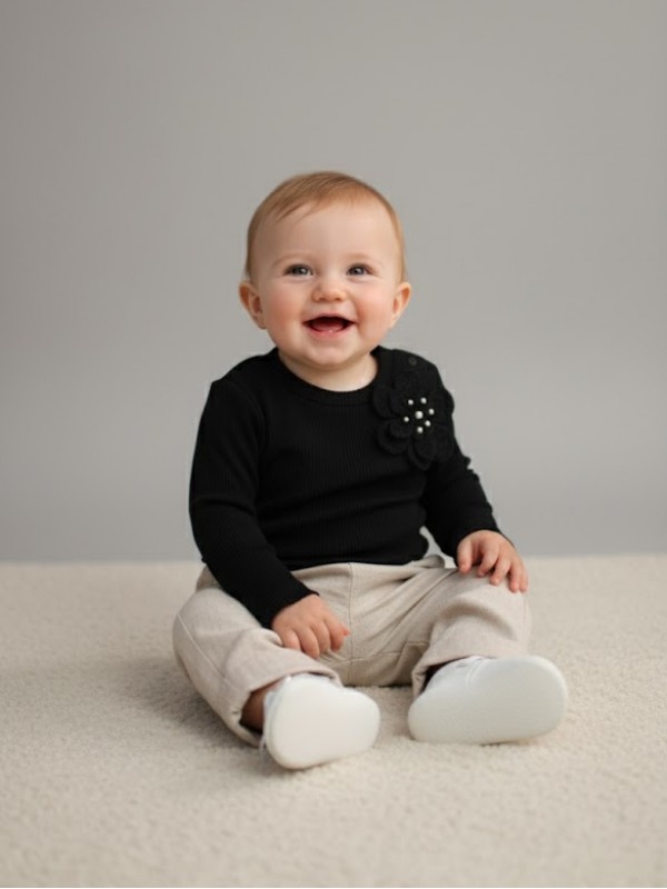 Zade Çiçek Detaylı Siyah (9 Yaş)…