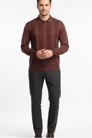 Triko Polo Yaka Kiremit… Triko Polo Yaka Kiremit…