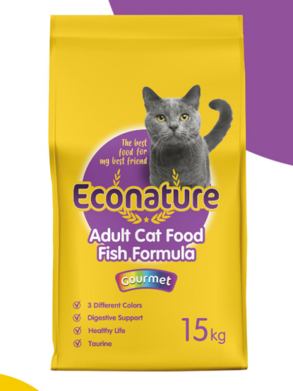 Econature Yetişkin Kedi Maması Balıklı 15kg…