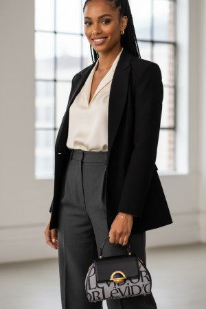 Levidor Siyah Halka Detay El Çantası… Levidor Siyah Halka Detay El Çantası…