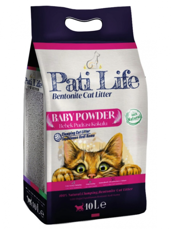 Pati Life 10 Litre Bebek Pudra Kokulu Kedi Kumu…