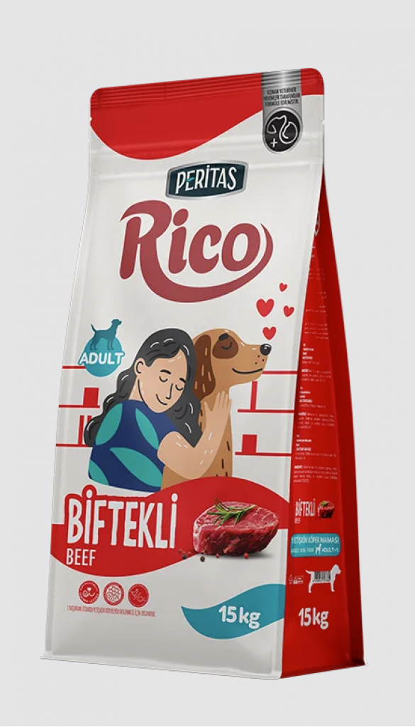 Peritas Rico 15KG Köpek Maması Biftekli Peritas Rico 15KG Köpek Maması Biftekli