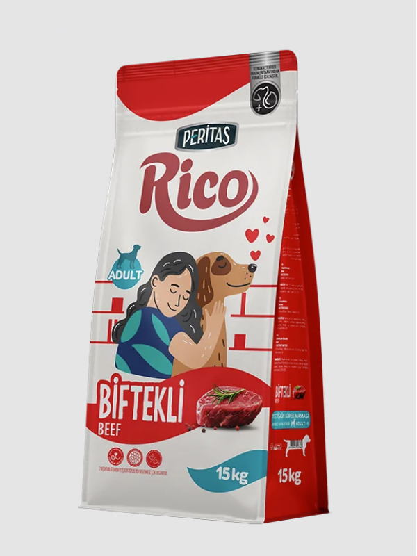 Peritas Rico 15KG Köpek Maması Biftekli… Peritas Rico 15KG Köpek Maması Biftekli…