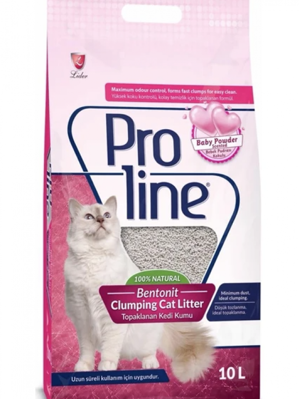 Proline Bebek Pudrası Kokulu Kedi Kumu 10 Litre…