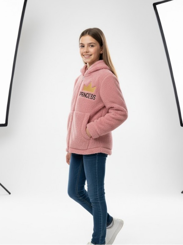 Princess Peluş Hırka Pembe (9-11 yaş)…