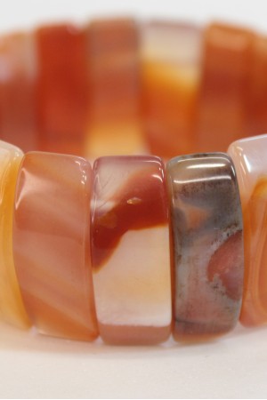 Karnelyan Akik Doğal Taş Dikdörtgen Kesim…