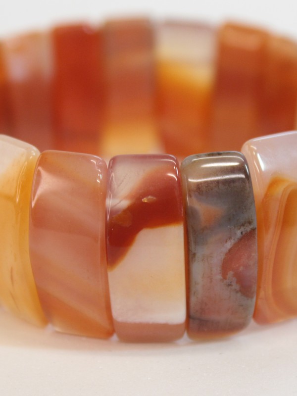 Karnelyan Akik Doğal Taş Dikdörtgen Kesim…