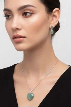 Aventurin doğal taş kolye 12…