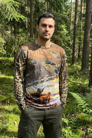 Spayko Saz Desen Uzun Kollu Tişört…