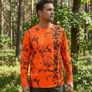 Spayko Turuncu Uzun Kollu Tişört