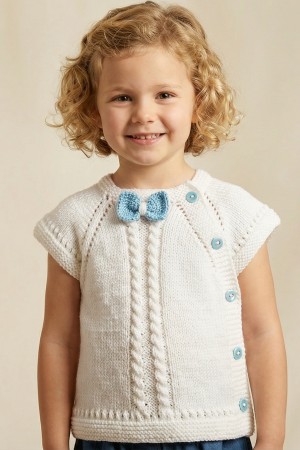 Beyaz Örme Yelek …