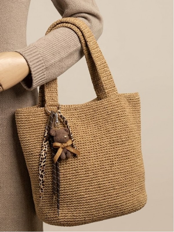 Ayıcık Detaylı Örme Çanta…